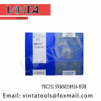 Augstas kvalitātes 10pcs/daudz YBC252 SNMM250924-HDR cnc caibide pagrieziena ieliktņiem