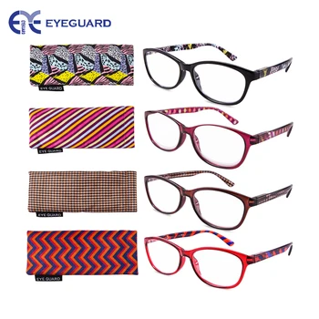EYEGUARD 4 Pack Lasītāji plāns un Elegants Sieviešu Lasīšanas Brilles ar Skaistu Modeļus 1.0 1.5 2.0 2.5 3.0 3.5 4.0