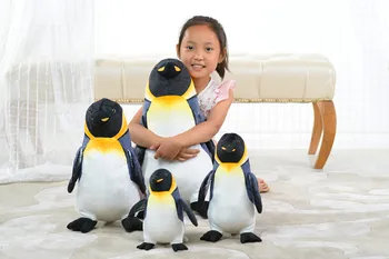 jauno radošo plīša rotaļu pingvīns augstas kvalitātes pingvīns lelle dāvanu