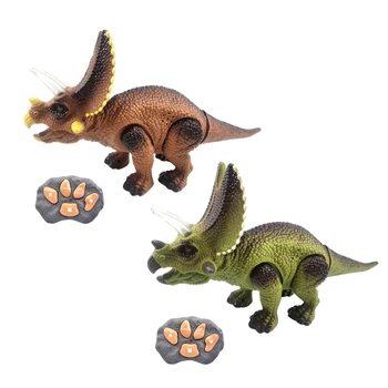 Tālvadības pults Dinozauru Rotaļlietas, Ejot Triceratops, 3-5 Gadu Veco Zēnu un Meiteņu Smadzeņu, Apmācība Jaunā Gada Dāvanu